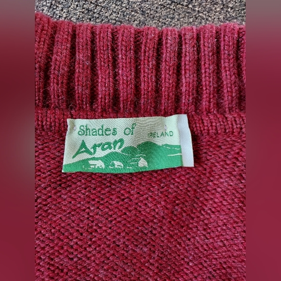 100% Pure New Merino Wool Cardigan Made in Ireland - Picture 3 of 4